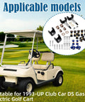 Club Car DS Deluxe Front End Repair Kit For 1993 Up Golf Carts, displayed with applicable model golf cart