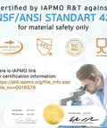 Certification information for Heavy Duty 10 Inch By 4.5 Inch 5 Micron Sediment Water Filter Cartridge For Whole House NSF Certified