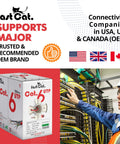 Category 6 Ethernet Cable 1000ft Blue 23 AWG CMR Insulated Solid Bare Copper Wire With Noise Reducing Cross Separator 550MHz 10 Gigabit