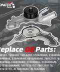 Water Pump With Gasket For Dodge Ram 1500 Charger Durango Challenger Chrysler 200 Town And Country Jeep Grand Cherokee 3 6L V6 Replacement OE 1204450 5184498AD displayed on a background engine