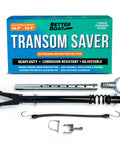 Adjustable Transom Saver For Outboard Motors Beefy Marine Grade Boat Trailering Support Rubber Motor Mount 22.5 to 32.5 Inches