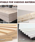 Edge Banding Trimmer Upgrade Mini Cutter for MDF, plywood, solid wood, and PVC/ABS boards in woodworking projects.