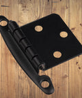 Free Swinging Non Self Closing Overlay Face Frame Cabinet Hinges Black 50 Pack 25 Pairs For Kitchen Cabinets Matte Black With Matching Screws And Quiet Bumpers.