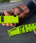 BOW PushPRO PP1 push stick with EVA-tipped push block for table saw in lime green