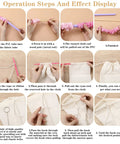 Ten Piece Tube Turner Sewing Tool Kit for Fabric Tubes and Loops with Small Medium Large Turners Stainless Steel Rod