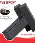 1 Inch Hardy Forming Stake Fuller for Blacksmithing shown from side, highlighting durable 1018 steel construction.