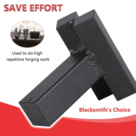 1 Inch Hardy Forming Stake Fuller for Blacksmithing shown from side, highlighting durable 1018 steel construction.