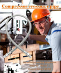 40 Inch 1/2 Inch Air Compressor Jumper Hose Industrial Grade Built Tough Flexible Stainless Steel in workshop setting.