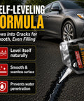 Smooth Over Gritty Pavement With This Heavy Duty Asphalt Crack Filler Self Leveling Blacktop Sealant in use on driveway fissures.