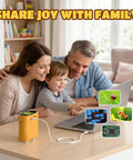 2 In 1 Digital Microscope And Telescope For Kids Portable USB STEM Toy 1000X Magnification And 10X Viewing Ideal Birthday Gift For Boys And Girls Aged 3 8 12 Explore Cells Fibers Rocks And More In A Fun Hands On Discovery Kit, family using it