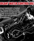 Heavy Duty Coolant Water Control Valve Drop In Replacement For Toyota Camry Avalon RAV4 2018 To 2022 installed in engine bay.