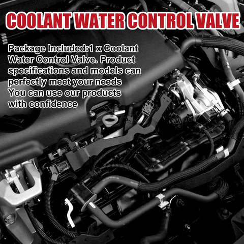 Heavy Duty Coolant Water Control Valve Drop In Replacement For Toyota Camry Avalon RAV4 2018 To 2022 installed in engine bay.