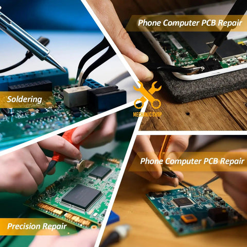 Adjustable PCB Soldering Clamp Holder for Circuit Boards and Desoldering Helping Hand Soldering Tool Stand in use
