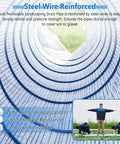 Inside view of two inch soft flexible permeable French drain pipe with non woven filter fabric for lawn landscape drainage