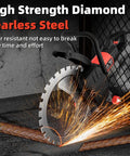 16 Inch Electric Concrete Saw With 9800W High Power Motor And Water Fed Dust Suppression For Deep Stone Brick Rebar Cutting with diamond blade.