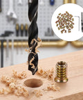 Ultimate Wood Threaded Insert Kit For Furniture Repair Work And DIY Projects With Assorted Sizes To Fit Any Nut Needs While Building Solid Furniture Fasteners That Hold Tight Always. wood drill bit and threaded insert in furniture board