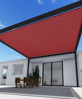 20x20 Foot Shade Cloth With Grommets Sun Shade Sail Rectangle For Deck Carport Backyard And Pergola Coverings UV Blocker HDPE 180 GSM Red