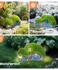 Chill Solar Garden Figurine Light Statue in various weather conditions: heatproof, snow armor, and waterproof, 7”L resin handmade.