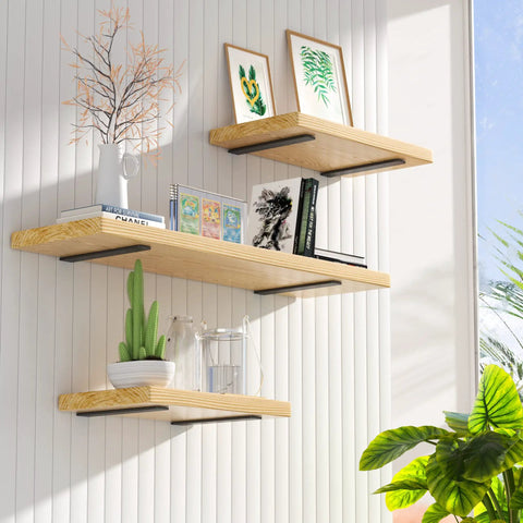 Six Pack Floating Shelf Brackets 12 Inch Heavy Duty Hidden L Brackets DIY Rustic Industrial Shelf Supports With Modern Iron Finish Black Holds Up To 200 Lbs Easy Install