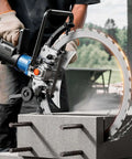 Professional Grade Handheld Concrete Circular Saw With 6000W Brushless Motor and Integrated Dust Extractor cutting concrete block