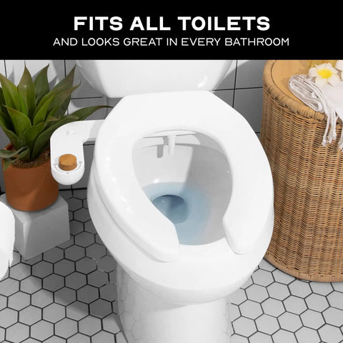 Bidet Attachment With Adjustable Water Pressure And Angle Controls For Your Toilet Fresh Water Real Bamboo Knob Modern Toilet Upgrade