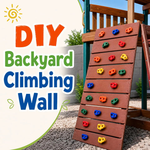 Gear Up And Crush Your Next Session With This Solid Rock Climbing Holds Kit Featuring Twenty Five Multi Colored Grips on a DIY climbing wall.