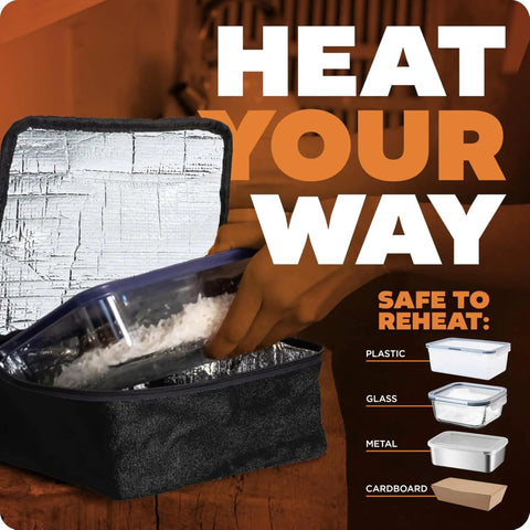 Compact Portable Electric Lunch Warmer for Work Office And Construction Sites Grab And Go Reheat Cook And Eat 120V Black