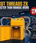 Pro Grade Thread Trimming Machine With Dual Heads Automatic Oil Feed Adjustable Airflow And Continuous Run For Garment Workshops