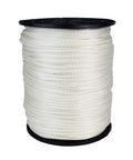 Three Sixteenth Inch Solid Braid Nylon Rope Five Hundred Foot Spool Dyeable Industrial Cord For Indoor And Outdoor Use UV Resistant
