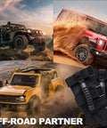 Jeep Wrangler Four Pack Grab Handles For Roll Bar Easy Install Front And Rear With Upgraded Metal Buckles and Off-Road Scenes