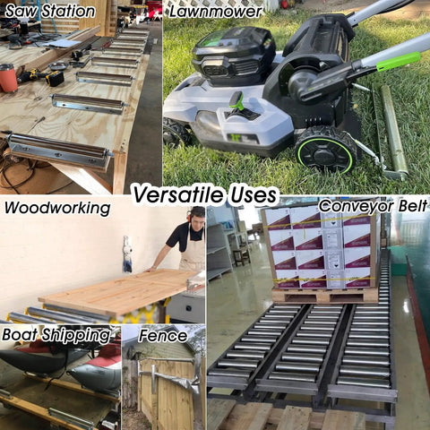 Heavy Duty Dock Kayak Transport Rollers With 2 Inch Gravity Bearing Wheels for versatile uses in industrial sorting and woodworking.