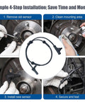 Installation process for Rear Left Abs Wheel Speed Sensor Direct Replacement For Anti Lock Brake System Oem 3630050U2010.