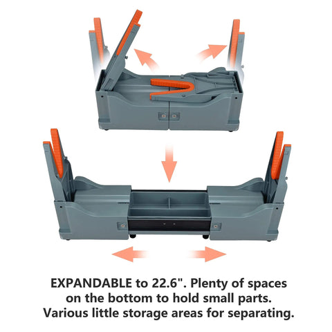 Portable Gun Cleaning Stand For Rifles And Shotguns Lightweight Collapsible Range Bench Extendable Design Demonstration