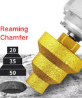 Diamond Core Stepped Pagoda Drill Bit M10 Thread For Metal And Granite Three Size Hole Opener 20mm 35mm 50mm