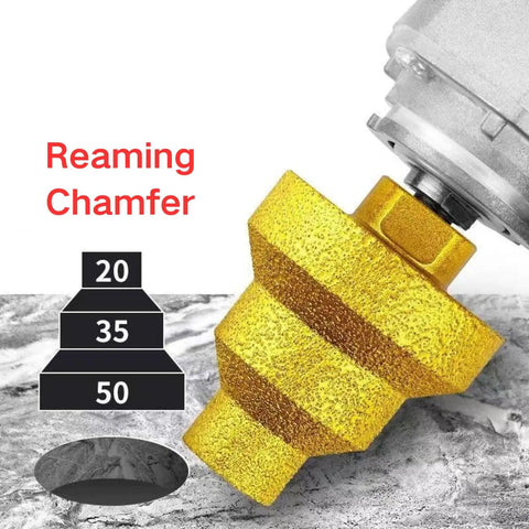 Diamond Core Stepped Pagoda Drill Bit M10 Thread For Metal And Granite Three Size Hole Opener 20mm 35mm 50mm