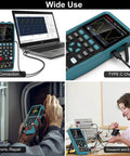 Handheld Digital Oscilloscope 50 MHz Dual Channel With Three Point Five Inch TFT Backlit Display used for repair and study