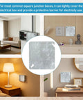 4 Inch Square Beefy Metal Electrical Box Cover Plates Set Of 4 Blank Junction Box Covers In Solid Cold Rolled Steel