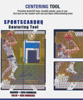 Premium Pro Grade LED Magnifying Glass And Centering Tool Sports Card Grading Kit with centering grid overlay