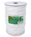 Heavy Duty Trellis Netting 5 X 350 Feet White Polyester Garden Workhorse Support spool with label visible