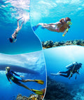 Divers using 0.5L Mini Scuba Tank DOT Certified Backup Air Pony Bottle For Underwater Shooting And Emergency Rescue Operations