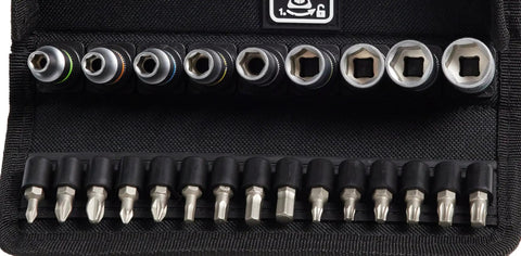 Compact 28 Piece Zyklop Metric Ratchet Set With One Quarter Inch Drive Switch Lever Ultra Slim Metal Ratchets, sockets and bits in case