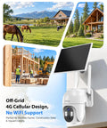Tough As Nails 4G LTE Solar Cellular Security Camera With Built In Sim Card Runs Smooth Without WiFi secures a remote farm with horses.
