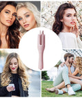 Go To Auto Curling Iron For Quick Pretty Curls Space Saving 32mm Ceramic Barrel Negative Ion Technology 360 Degree Rotating Cord