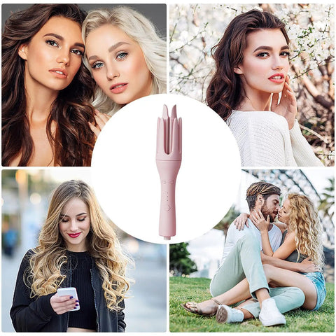Go To Auto Curling Iron For Quick Pretty Curls Space Saving 32mm Ceramic Barrel Negative Ion Technology 360 Degree Rotating Cord