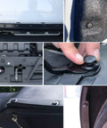 Close-up of Ultimate Universal Car Retainer Clip Kit with push rivets securing bumpers and shields.