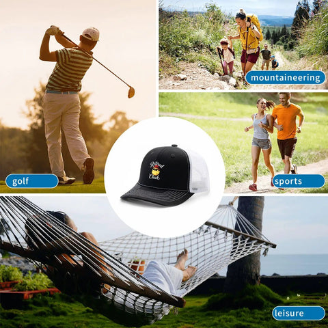 Women's Washed Cotton Trucker Cap With Adjustable Strap Lightweight Cool Dad Hat for golf mountaineering sports leisure