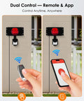 Remote and app control for Motion Sensor Alarm System With IoT Remote Control Human Infrared Detection Security Siren Light