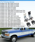 Door Lock Cylinder With Key Replacement For Ford E Series And 1997 To 2006 E150 E250 E350 Explorer Ranger on pickup truck
