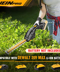 Cordless Hedge Trimmer Compatible With DeWalt 20V Max Battery No Battery Included Tool Only trimming green bushes