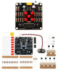 Electronic Dice Soldering Kit For Beginners And Students DIY LED Dice Circuit With 555 Timer And CD4017 Counter components displayed